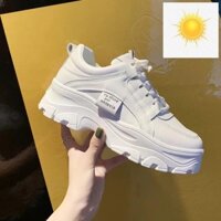 [ Mới về] Giày thể thao nữ độn đế 5cm kiểu dáng hàn quốc. Sneaker nữ độn đế.