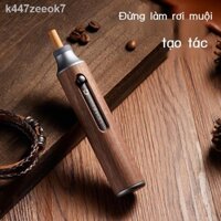 ஐ (Mới về)❁☁Gạt tàn cầm tay Core Ruike ô tô không bom tro thể rơi tạo tác bằng gỗ mun quà tặng cho bố và bạn trai