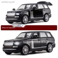 ﹊ ☜ (Mới về)▽Hợp kim ô tô mô hình ô tô đồ chơi ô tô Land Rover âm thanh và ánh sáng kéo lại mô hình mô phỏng ô tô đồ chơ