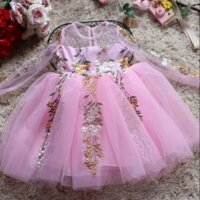 🌸🌸🌸 Mom's Kid - váy công chúa hoa ren nổi
.......💐💐 CHẤT LIỆU : Hàng thiết kế, thân trên là phi cao cấp mềm mịn ,