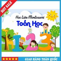 [ Montessori ] Bộ Toán Học - Sách Học Liệu Dính Dán Montessori - Matching Book - MonsiEdu