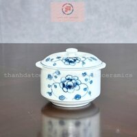 [ MS15 ] HŨ SỨ CÓ NẮP CHƯNG YẾN BÁT TRÀNG CAO CẤP 650ML