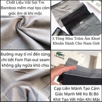 💥-MsLC💥Quần Sịp Đùi Boxer Dệt Kim VNXK Sợi Bambo Kháng Khuẩn Vải Sợi Tre Quần Lót Nam [COMBO 3]