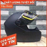 🌳 Mũ bảo hiểm fullface asia MT-136 đen nhám