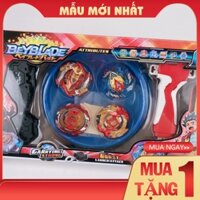 ( MUA 1 - TẶNG 1 ) [CỰC SỐC] Bộ đồ chơi 4 Quay Beyblade và bàn đấu - Video,hình ảnh thật
