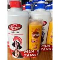 [ Mua 1 tặng 1] Dầu gội Lifebuoy tóc mềm mượt óng ả 640g tặng gội 140g