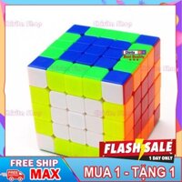 ( MUA 1 - TẶNG 1 ) Đồ chơi rubik 5x5 Magic Cube không viền Ju Xing Toys 5x5x5 cao cấp dạ quang - TẶNG GIÁ ĐỠ RUBIK