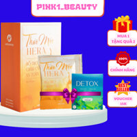 [ MUA 1 TẶNG 1 ] Giảm cân Hera Plus mẫu mới 2023 trà thảo mộc giam can nhanh cấp tốc an toàn chính hãng