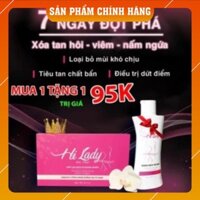 [ MUA 1 TẶNG 1] Mua 1 Gel thụt phụ khoa tặng 1 Dung Dịch Vệ Sinh HI LADY
