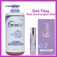 ( Mua 1 tặng 1 nước hoa Faceplus+  20ml) Dầu gội Biotin & Collagen Faceplus+ 800ml