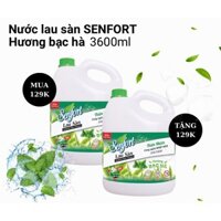 ( MUA 1 TẶNG 1) - Nước lau sàn Senfort Hương Bạc Hà - 3600ml