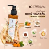 ( mua 1 tặng 2 ) Sữa Rửa Mặt Nghệ Nhân Sâm MELA Giảm Mụn Sáng Da Dịu Nhẹ, Cấp Ẩm Giảm Thâm Và Cân Bằng pH 200ml