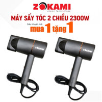 [ Mua 1Tặng 1] Máy sấy tóc Zokami chính hãng có ion âm bảo vệ tóc, sấy nóng lạnh công suất lớn 2800W bảo hành 12 tháng
