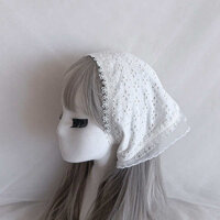 🔥 mùa hè 🔥 ins trùm đầu ren phong cách Pháp Phụ kiện tóc thời trang ngọt ngào có hàng sẵn bờ biển Đạo cụ chụp ảnh khăn trùm đầu hình tam giác Băng đô tam giác thanh lịch dành cho nữ ♧Ren Tam Giác Khăn Turban Mũ Ren Pháp Retro Mục Vụ Đa Năng Ngón Chân Mũ