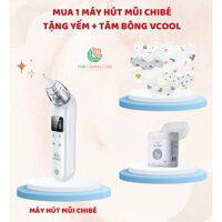 ( MUA HÚT MŨI TẶNG QUÀ) Máy Hút Mũi Cho Bé Chibe CB006 6 Cấp Độ Hút, Pin Sạc, Kèm 3 Đầu Hút - BH 18 Tháng