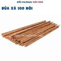 [ Mua Sỉ ] Đũa Xá Túi 100 Đôi Sử Dụng Cho Quán Ăn, Đũa Gỗ 100 Đôi/gói