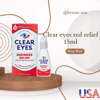 [🇺🇸 Mỹ] Clear Eyes Redness Relief Eye Drops 15ml