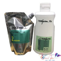 [ NA ] Cặp thuốc uốn Goldwell Structure + Topform Fix 1/1 400ml/1000ml