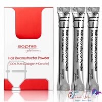 [ NA ] Combo bột Keratin & Collagen Sophia Platinum phục hồi túi ( 3 gói 3g ) - Thuốc tiên dành cho tóc hư nát
