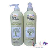 [ NA ] Dầu gội xả Biotin & Collagen New Oil Control kiềm dầu mượt tóc 1000mlx2
