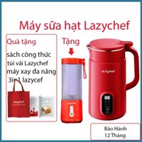 ( nắp inox)Máy xay nấu đa năng 5 in 1 LazyChef - Máy làm sữa hạt, máy đa năng làm sữa đậu nành,nấu cháo chậm 800ml