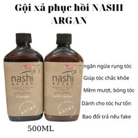 [ NASHI ] DẦU GỘI XẢ PHỤC HỒI HƯ TỔN NASHI ARGAN 500ML CHÍNH HÃNG