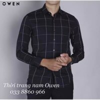 🍀 NEW 💯 . (Áo điều hòa) Áo sơ mi dài tay Owen vải sợi Sen AS90772 - Áo sơ mi nam dài tay Cực Đẹp .1 . M08 : . . ' . . ˢ