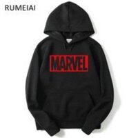 🎁 NEW 💥 ÁO HOODIE NAM NỮ MAVEL ĐEN ĐỦ SIZE, mẫu áo được yêu thích🧡
