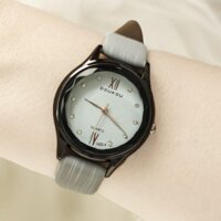 [ New Arrive ] Đồng hồ nữ DOUKOU 3469 dây da số đính đá cao cấp ;