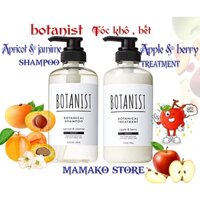 ( new) Dầu gội Botanist  Botanical Shampoo Moist Apricot & jasmine/Apple/ cho tóc bết, tóc khô trở nên mượt,, #Botanist