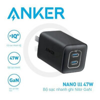 [ NEW  fullbox ] Củ Sạc Nhanh ANKER A2039 47W - Sạc Siêu Nhanh PD, PPS 47W - Sạc Được Laptop, Điện Thoại
