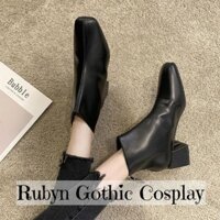 🕎 [NEW] 🔥 Giày boots cao gót đế vuông khóa kéo phía sau ( Size 35 - 40 )