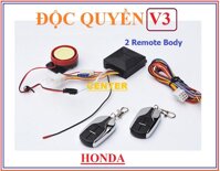 [ New V3 Phân phối Độc Quyền ] Bộ khóa chống trộm xe máy 2 remote Body Honda