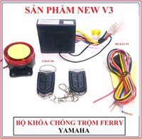 [ New V3 Sản Phẩm Phân Phối Độc Quyền ] Bộ Khóa Chống Trộm Xe Máy 2 Remote Ferry Honda