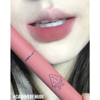 [ NEW VERSION 2021 ] Son Kem 3CE Velvet Lip Tint  Cashmere Nude Màu Hồng Đất Siêu Mịn Môi