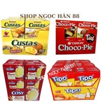[ NEW]Lốc ChocoPie/ Custas /TiPo / Cosy 12Hộp Nhỏ x 2chiếc