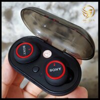 ( Nghe Không Hay Hoàn Tiền 100% )Tai nghe Bluetooth Đen Sony sport TWS-D76 Rất ấm Bass-treble rõ ràng, âm thanh sắc nét