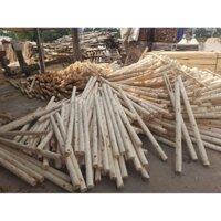 ( nguyên liệu) Thanh Gỗ Bồ Đề, Đường Kính 55-60mm, Dài 1m27