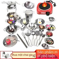 ﹉ ✣✺❆Nhà bếp mini nấu ăn thực sự Bộ đồ Nhật Bản chơi dùng nhỏ Kuaishou Douyin trẻ em