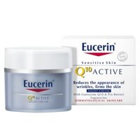 [ Nhà thuốc 085 ] Kem Dưỡng Da Ban Đêm Ngăn Ngừa Nếp Nhăn Eucerin - Q10 Active Night Care Hộp 50ml