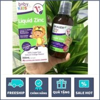 [ Nhà thuốc 448 ] Siro Bổ Sung Kẽm Brauer Baby Kids Liquid Zinc Cho Trẻ Từ 1 Tuổi Chai 200ml
