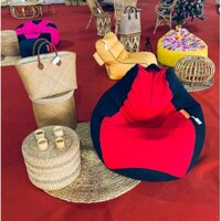 { Nhanh} Ghế lười hạt xốp trang trí hoa văn size L cho phòng đọc sách