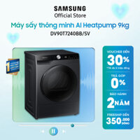 [ [Nhập ELSSDA259 giảm thêm 15%]Máy sấy thông minh Samsung AI Heatpump 9kg (DV90T7240BB) - Miễn phí công lắp đặt )