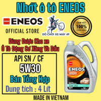 ( Nhớt Ô Tô ) ENEOS 5W30 AL SN/CF dùng cho động cơ xăng và dầu , ( 4 LÍT ) Bán Tổng Hợp >>>>>