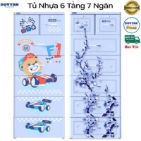 💝 Nhuaduytan.store 💝 TỦ NHỰA DUY TÂN 6 TẦNG 7 NGĂN - KT : NGANG 60 * RỘNG * 48 * CAO 150cm