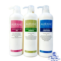 [ NK ] Bộ chăm sóc tóc dầu Aurane Olives Oil Control 750mlx3