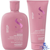 [ NK ] Combo dầu gội và xả khô giữ ẩm dành cho tóc khô xơ Alfaparf Milano Moisture Nutritive 250ml/200ml