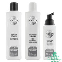 [ NL ] Bộ KIT dầu gội xả và tinh dầu Nioxin chống rụng tóc System 2 300mlx2/100ml ( Natural Hair)