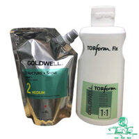 [ NL ] Cặp thuốc uốn Goldwell Structure + Topform Fix 1/1 400ml/1000ml