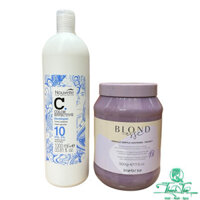 [ NL ] COMBO Tẩy tóc Inebrya + Oxi trợ nhuộm cao cấp NOUVELLE